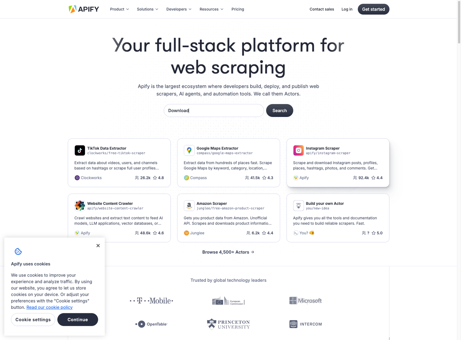 ApifyWebScraping